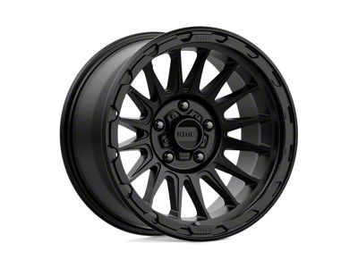 KMC Impact Satin Black Wheel; 17x9; -12mm Offset