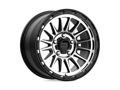 KMC Impact Satin Black Machined Wheel; 17x9; 18mm Offset