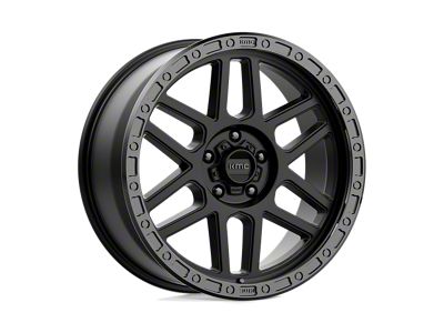 KMC Mesa Satin Black with Gloss Black Lip Wheel; 20x9; 18mm Offset; 5x127mm Bolt Pattern; 71.50mm Hub Bore