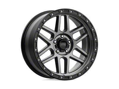 KMC Mesa Satin Black with Gray Tint Wheel; 17x9; -12mm Offset