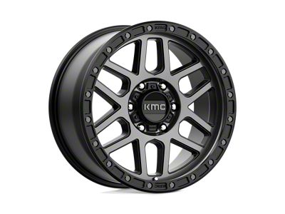 KMC Mesa Satin Black with Gray Tint Wheel; 18x9; 18mm Offset