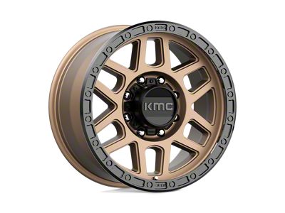 KMC Mesa Matte Bronze with Black Lip Wheel; 18x9; 18mm Offset