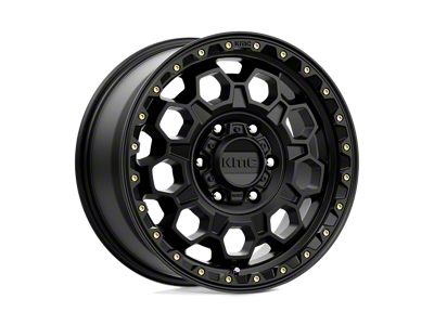 KMC Trek Satin Black Wheel; 17x8; 35mm Offset; 6x139.7mm Bolt Pattern; 100.30mm Hub Bore
