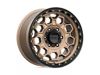 KMC Trek Matte Bronze with Black Lip Wheel; 17x9; 18mm Offset