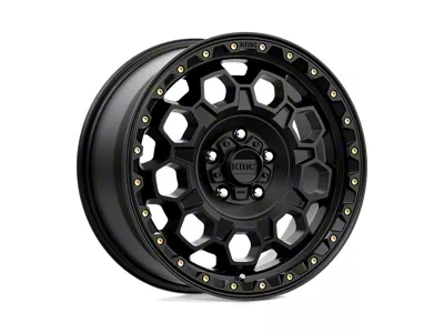 KMC Trek Satin Black Wheel; 17x9; -12mm Offset