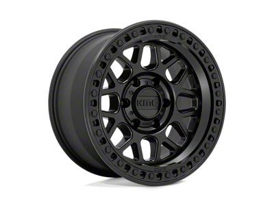 KMC GRS Satin Black Wheel; 17x8.5; 0mm Offset; 5x127mm Bolt Pattern; 71.50mm Hub Bore