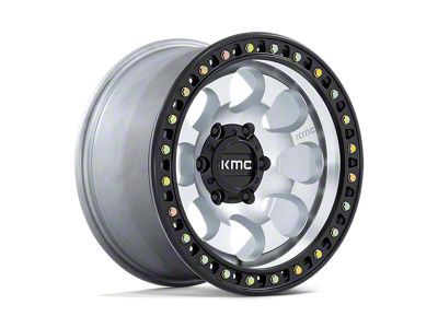 KMC Riot SBL Machined with Satin Black Lip Wheel; 17x8.5; 10mm Offset