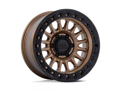 KMC IMS Matte Bronze with Gloss Black Lip Wheel; 17x8.5; -10mm Offset; 6x139.7mm Bolt Pattern; 106.10mm Hub Bore