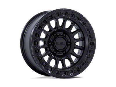 KMC IMS Matte Black with Gloss Black Lip Wheel; 18x9; 30mm Offset