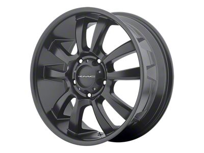 KMC Skitch Satin Black Wheel; 24x9.5; 30mm Offset; 6x139.7mm Bolt Pattern; 100.30mm Hub Bore