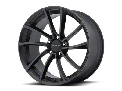 KMC Spin Satin Black Wheel; 19x8.5; 35mm Offset; 5x112mm Bolt Pattern; 72.56mm Hub Bore