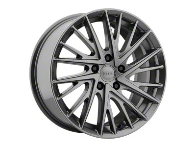 KMC Newton Matte Graphite Wheel; 19x8; 38mm Offset