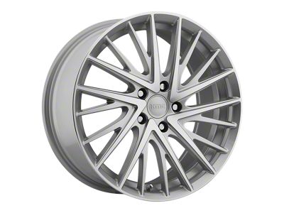 KMC Newton Silver Machined Wheel; 18x8; 40mm Offset