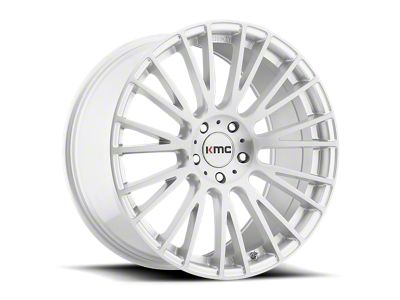 KMC Impact Brushed Silver Wheel; 20x10; 40mm Offset; 5x114.3mm Bolt Pattern; 72.56mm Hub Bore