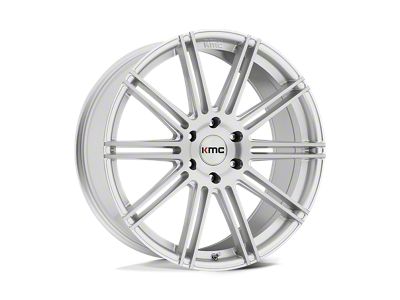KMC Channel Brushed Silver Wheel; 20x9; 30mm Offset