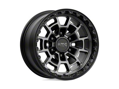 KMC Summit Satin Black with Gray Tint Wheel; 16x8; 0mm Offset