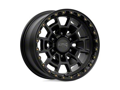 KMC Summit Satin Black Wheel; 17x8.5; 0mm Offset