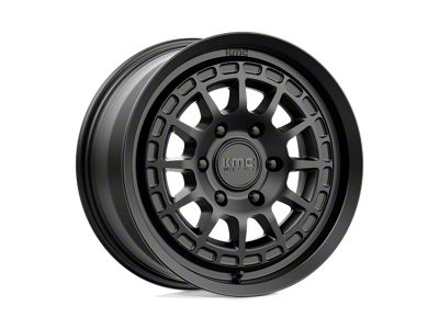 KMC Canyon Satin Black Wheel; 17x8; 35mm Offset; 6x139.7mm Bolt Pattern; 100.30mm Hub Bore