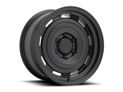 KMC Roswell Satin Black Wheel; 17x8.5; 18mm Offset; 6x139.7mm Bolt Pattern; 106.10mm Hub Bore