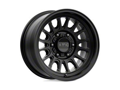 KMC Impact OL Satin Black Wheel; 16x8; 0mm Offset; 6x139.7mm Bolt Pattern; 106.10mm Hub Bore