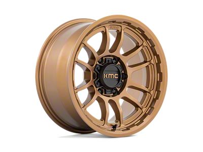 KMC Wrath Matte Bronze Wheel; 20x9; 0mm Offset; 6x139.7mm Bolt Pattern; 106.10mm Hub Bore