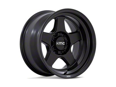 KMC Lobo Matte Black Wheel; 17x8.5; 18mm Offset