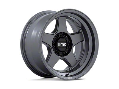 KMC Lobo Matte Anthracite Wheel; 17x9; -38mm Offset