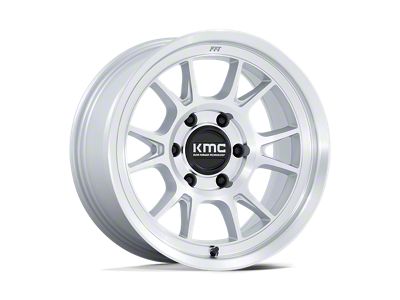 KMC Range Gloss Silver with Machined Face Wheel; 17x8.5; -10mm Offset