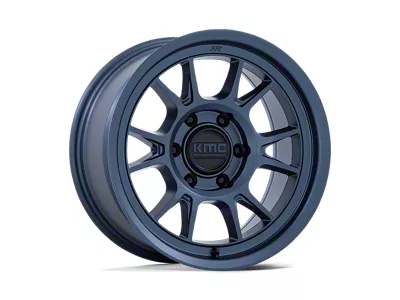 KMC Range Metallic Blue Wheel; 17x8.5; -10mm Offset; 6x139.7mm Bolt Pattern; 106.10mm Hub Bore