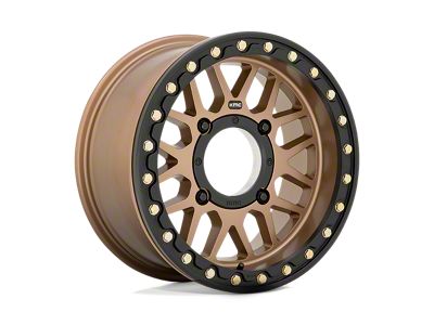 KMC Grenade Beadlock Satin Bronze Wheel; 15x7; 10mm Offset