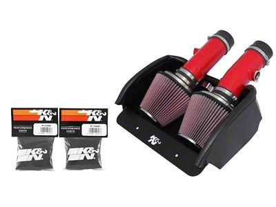 K&N 08 Dodge Viper 8.4L-V10 Red Typhoon Short Ram Intake - 69-2527TTR