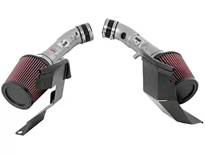 K&N 07-08 G35 Dual Silver Typhoon Short Ram Intakes - 69-7082TS
