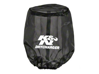 K&N Drycharger Air Filter Wrap Round Tapered Black 5.375in Base - RU-2590DK