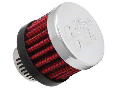 K&N Rubber Base Crankcase Vent Filter - 0.55in Flange ID - 62-2480