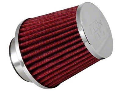 K&N Universal Chrome Filter 2 3/4in FLG / 4 1/2in - RG-1003RD-L