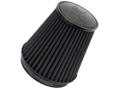 K&N Universal Rubber Filter Round Tapered 6in Flange ID x - RU-3101HBK