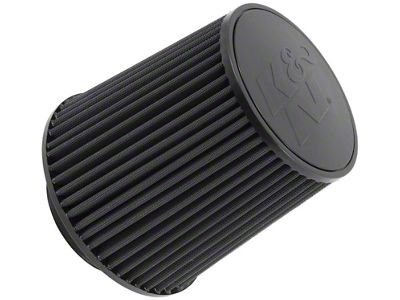 K&N Universal Rubber Filter-Round Tapered 4.5in Flange ID x 8in - RU-5283HBK