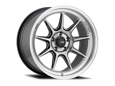 Konig Countergram Hyper Chrome with Machined Lip Wheel; 17x9; 43mm Offset