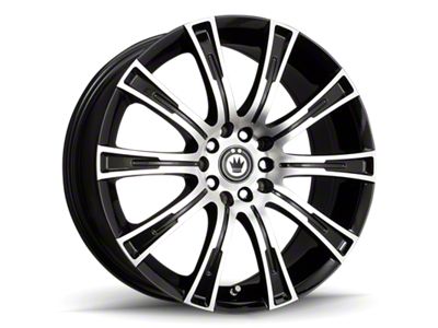 Konig Crown Machined Face with Gloss Black Wheel; 18x8; 40mm Offset