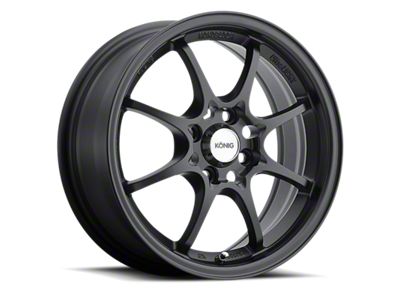 Konig Helium Matte Black Wheel; 15x6.5; 40mm Offset