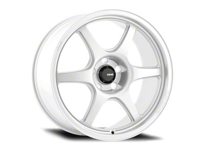 Konig Hexaform Gloss White Wheel; 15x8; 25mm Offset; 4x100mm Bolt Pattern; 73.10mm Hub Bore