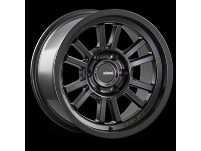 Konig HT1 Matte Black Wheel; 18x9; 0mm Offset