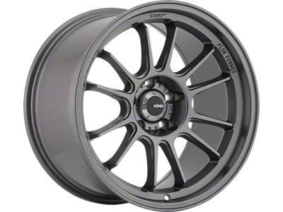 Konig Hypergram Matte Grey Wheel; 18x11; 25mm Offset