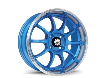 Konig Lightning Blue with Machine Lip Wheel; 15x7; 38mm Offset