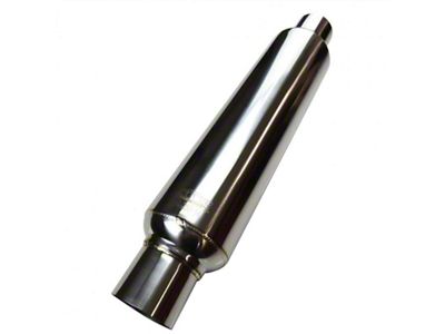 Kooks Universal 2 1/2in Round Muffler 14in Long. Pol SS - R250-14