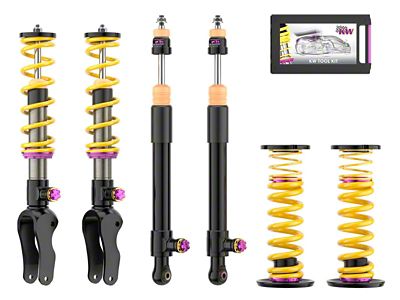KW Suspension Coilover Kit V4 2021+ Porsche Taycan Y1A Sedan 2WD KWSHP65 - 3A771095