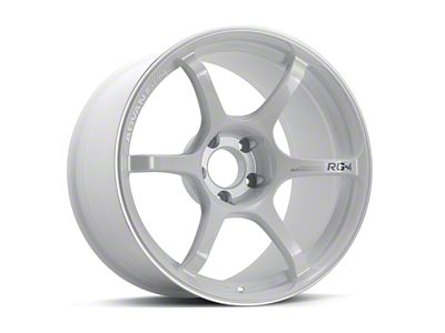 Advan RG-4 White Metallic and Ring Wheel; 18x9; 25mm Offset; 5x114.3mm Bolt Pattern; 73mm Hub Bore