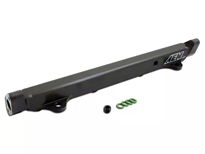 AEM Electronics 03-06 Mitsubishi Lancer Evo 8 & 9 Black Fuel Rail - 25-131BK