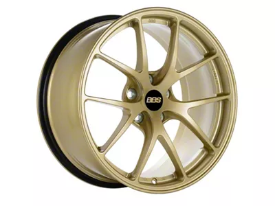 BBS RI-A Gold Wheel; 18x9.5; 22mm Offset; 5x114.3mm Bolt Pattern; 82mm Hub Bore