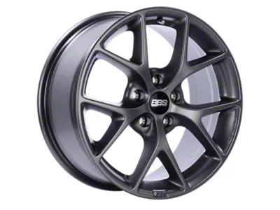 BBS SR Satin Grey Wheel; 19x8.5; 35mm Offset; 5x114.3mm Bolt Pattern; 82mm Hub Bore